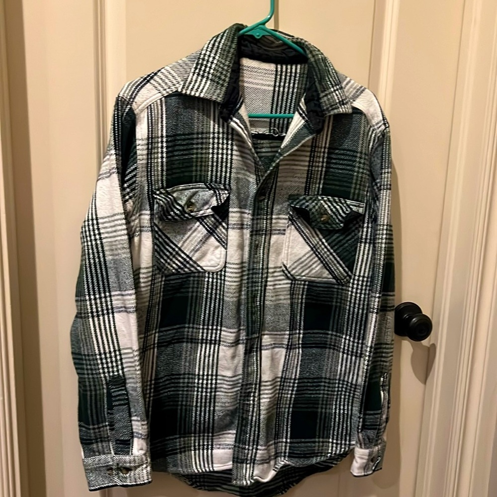 Oversized flannel shirt. Urban Outfitters